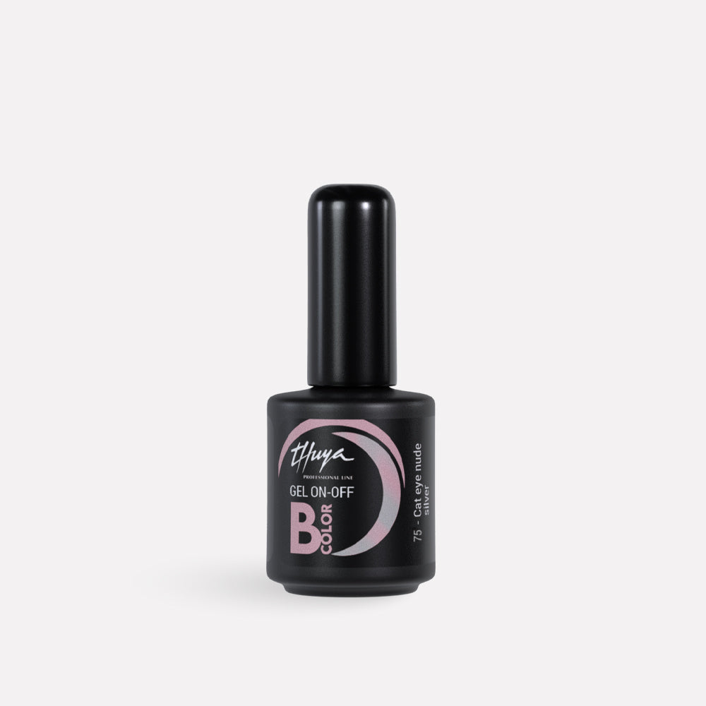 Gel On-Off Cat Eye Nude Silver